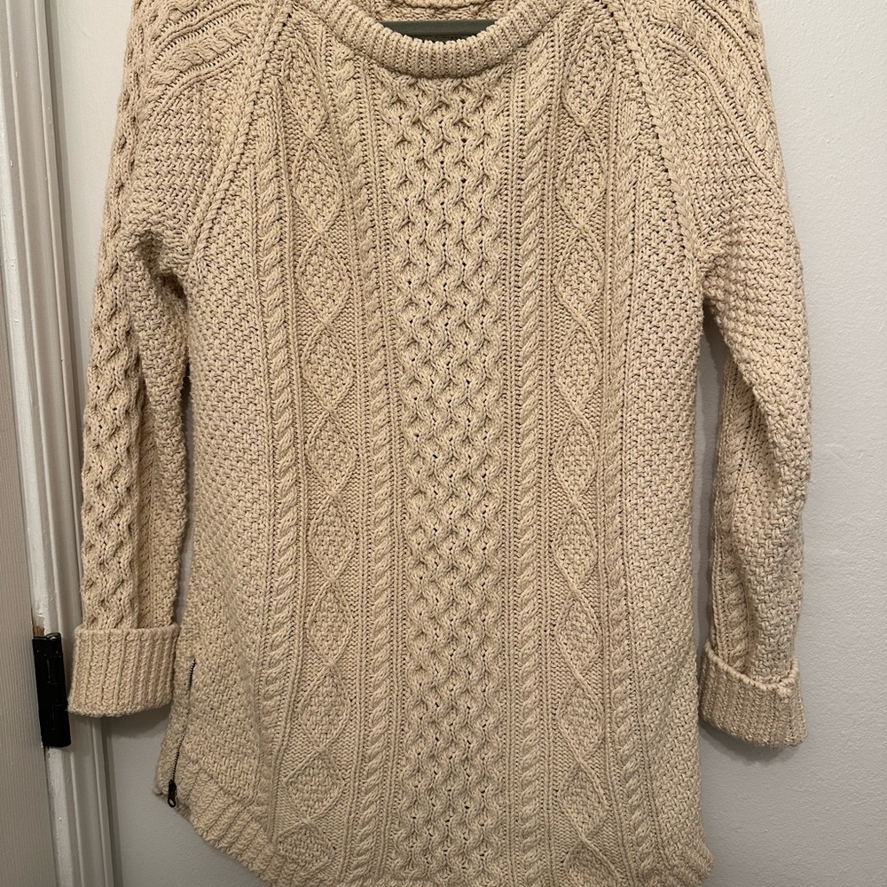 Relisted- LL Bean Fisherman Cable Knit Sweater